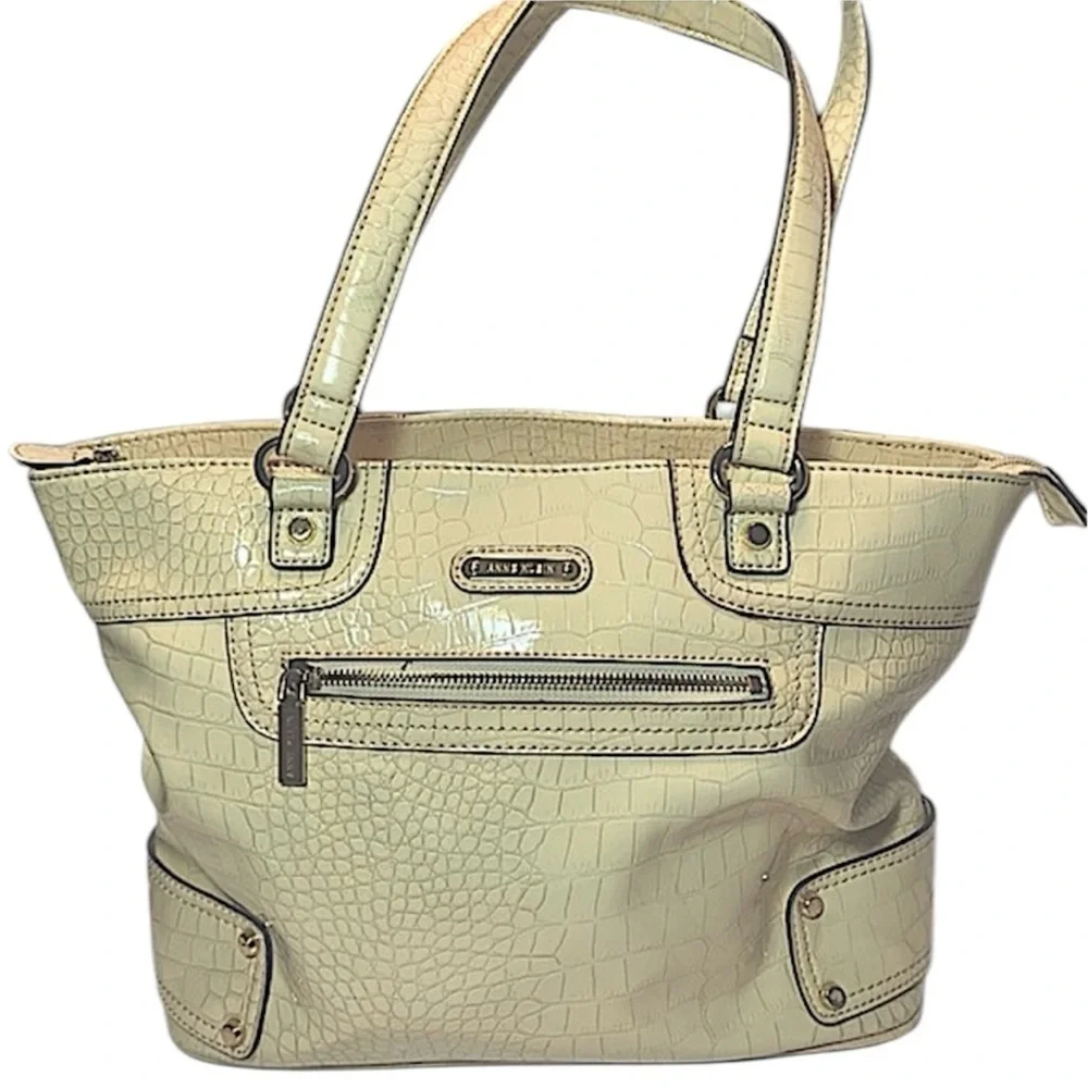 Anne Klein Cream Hobo Tote Style Handbag